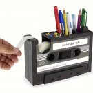 Retro Cassette Tape Pen Holder Desk Organizer with Tape Dispenser – Vintage Office Decor Retro Cassette Tape Pen Holder Desk Organizer with Tape Dispenser – Vintage Office Decor
