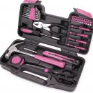 39-Piece Pink Precision Screwdriver Tool Kit – Magnetic Bit Set for Home, Office and DIY