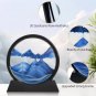 3D Moving Sand Art Picture &acirc;�� Round Glass Quicksand Decor for Home & Office Desk