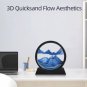 3D Moving Sand Art Picture &acirc;�� Round Glass Quicksand Decor for Home & Office Desk