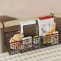 Multipurpose Plastic Storage Basket Space Saving Shelf Organizer for Home