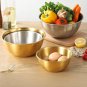 3-Piece Stainless Steel Mixing Bowl Set for Kitchen, Baking, Dough & Salad