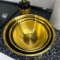 3-Piece Stainless Steel Mixing Bowl Set for Kitchen, Baking, Dough & Salad