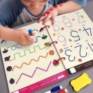 Reusable Tracing Workbook for Kids – 3-Piece Pen Control & Drawing Practice Set