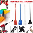Black Epoxy Paint Mixer Paddle Drill Attachment Spiral Blade Resin Stirrer