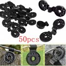 50pcs Black Tarpaulin Clips Shade Cloth Clamps Grommets for Net Mesh Fabric