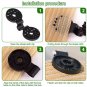 50pcs Black Tarpaulin Clips Shade Cloth Clamps Grommets for Net Mesh Fabric