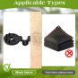 50pcs Black Tarpaulin Clips Shade Cloth Clamps Grommets for Net Mesh Fabric