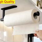 Stainless Steel Paper Towel Holder with Adhesive or Screw Mount – Wall Mounted Kitchen Rack