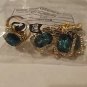 Emerald Green Zircon Jewelry Set â Ring, Earrings & Necklace, 3-Piece Womenâs Set
