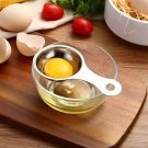 Stainless Steel Egg White Separator – Yolk Divider Spoon with Handle for Cooking & Baking