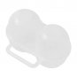 2-Cell Portable Egg Storage Box with Handle | Shock-Resistant Plastic Egg Case