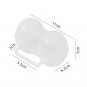 2-Cell Portable Egg Storage Box with Handle | Shock-Resistant Plastic Egg Case