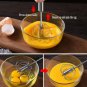 3pcs Semi-Automatic Stainless Steel Egg Whisk | Manual Hand Push Mixer for Eggs & Cream
