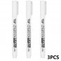 White Paint Marker Set (3 PCS) | Waterproof Permanent Marker Pens for Metal Wood Glass