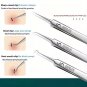 3-Piece Blackhead & Blemish Removal Tool Set â Stainless Steel Pore Care