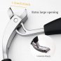 Heavy-Duty Curved Nail Clippers with Wide Opening for Thick Nails