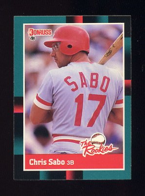 1988 Donruss Rookies Baseball #30 Chris Sabo RC - Cincinnati Reds