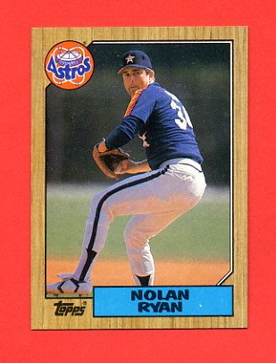 1987 Topps Baseball #757 Nolan Ryan - Houston Astros