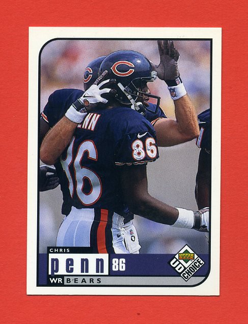 1998 UD Choice Football #037 Chris Penn - Chicago Bears