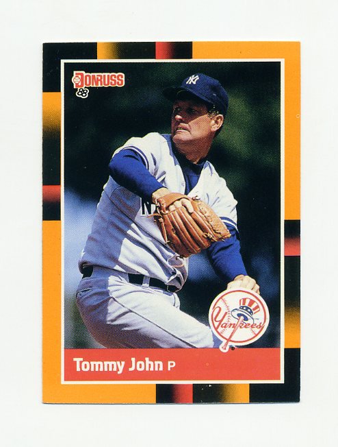 1988 Donruss Baseball's Best #220 Tommy John - New York Yankees