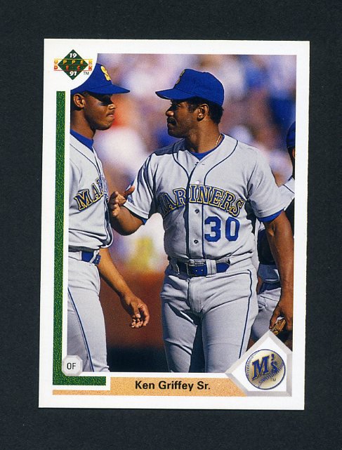 1991 Upper Deck Baseball #572 Ken Griffey Sr. / Ken Griffey Jr ...