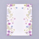 20pc 64x55mm flower print small necklace earring display cards - LL1247