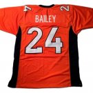 Men Champ Bailey CUSTOM STITCHED Unsigned Football Jersey Orange