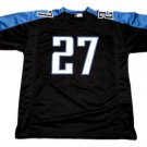 Men Eddie George CUSTOM STITCHED Unsigned Football Jersey Blue