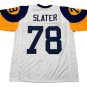 Men Jackie Slater CUSTOM STITCHED Unsigned Football Jersey White