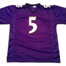 Men Joe Flacco CUSTOM STITCHED Unsigned Football Jersey Purple Men Joe Flacco CUSTOM STITCHED Unsigned Football Jersey Purple