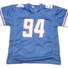 Men Ziggy Ansah CUSTOM STITCHED Unsigned Football Jersey Blue