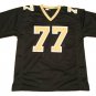 Men Willie Roaf CUSTOM STITCHED Unsigned Football Jersey Black