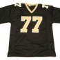 Men Willie Roaf CUSTOM STITCHED Unsigned Football Jersey Black