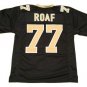 Men Willie Roaf CUSTOM STITCHED Unsigned Football Jersey Black