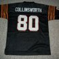 Men CRIS COLLINSWORTH Unsigned Black Cincinnati Bengals Sewn Football Jersey