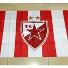 Serbia FK Crvena zvezda (FC Red Star Belgrade) Flag stripe 3*5ft (90cm*150cm) Polyester flags Banner