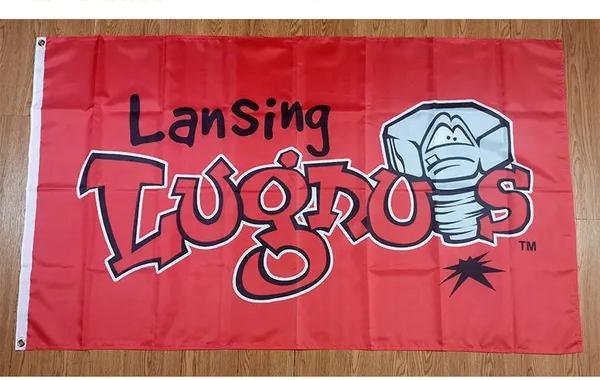 MiLB Lansing Lugnuts Flag 3*5ft (90cm*150cm) Polyester