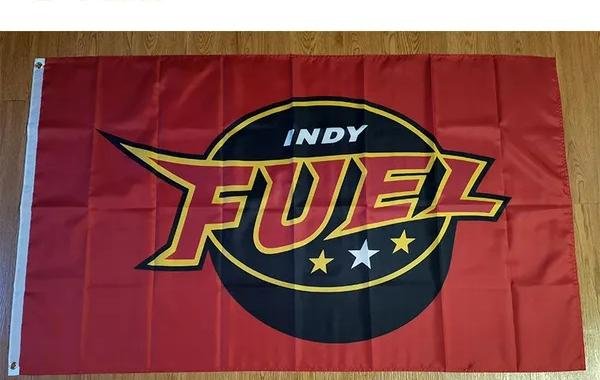 ECHL Indy Fuel Flag 3*5ft (90cm*150cm) Polyester flag