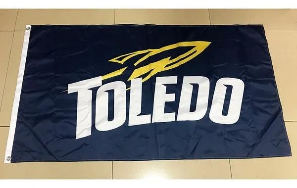 NCAA Toledo Rockets Flag 3*5ft (90cm*150cm) Polyester flag