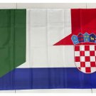 Italy Croatia Friendship Friendly Joined Flag 3*5ft (90cm*150cm) Polyester flag