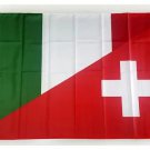 Italy Switzerland Friendship Joined Flag 3*5ft (90cm*150cm) Polyester flag
