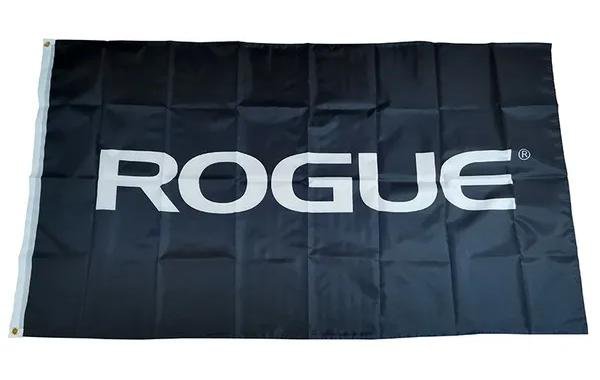 White Rogue Black Background Flag 3*5ft (90cm*150cm) Polyester flag