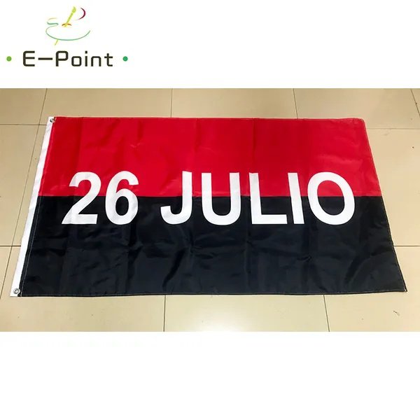 26 Julio Flag 3*5ft (90cm*150cm) Polyester flag