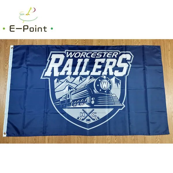 ECHL Worcester Railers Flag 3*5ft (90cm*150cm) Polyester