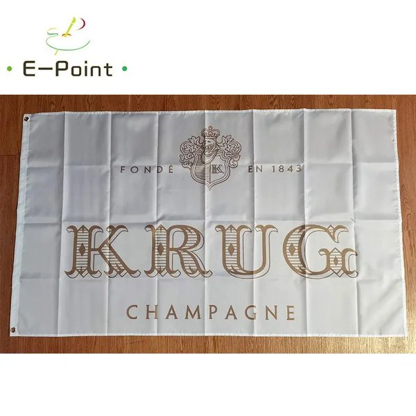 France Krug Champagne Flag 3*5ft (90cm*150cm) Polyester flags