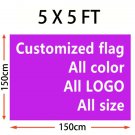 Custom made flag 150*150cm (5ft*ft) Size Polyester flag banner Custom made flag 150*150cm (5ft*ft) Size Polyester flag banner