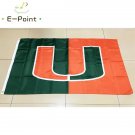 NCAA Miami Hurricanes Flag 3*5ft (90cm*150cm) Polyester flag