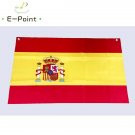 No.5 96cm*64cm size European Flag of Spain Top Rings Polyester flag