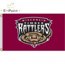 MiLB Wisconsin Timber Rattlers Flag 3*5ft (90cm*150cm) Polyester